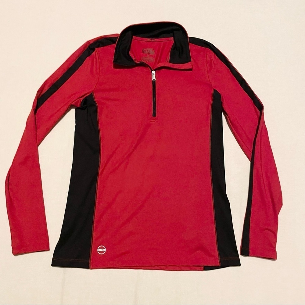 Ralph Lauren Woman's Size Small Top Active Wear Pullover Red Long Sleeve